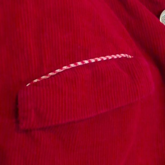 50s 60s Boys Vintage Red Courdory Chess‎ Jacket Vest Set MCM - Picture 5 of 10